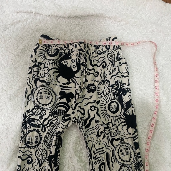 Monkl Cream and Black Abstract Pants - Picture 7 of 12